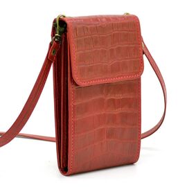 Купить Кожаная красная женская сумка-чехол панч REP3-2122-4lx TARWA, фото , характеристики, отзывы