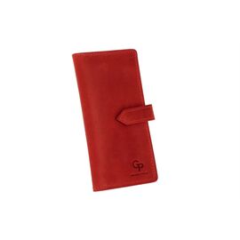 Купить Портмоне женское с хлястиком красное Grande Pelle 523160, фото , характеристики, отзывы