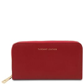 Придбати Эксклюзивный кожаный бумажник для женщин Venere Tuscany TL142085 (Красный), image , характеристики, відгуки