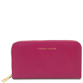 Придбати Эксклюзивный кожаный бумажник для женщин Venere Tuscany TL142085 (Фуксия), image , характеристики, відгуки
