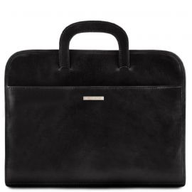 Купить Мужская кожаная папка - портфель Tuscany Leather Sorrento TL141022 (Черный), фото , характеристики, отзывы
