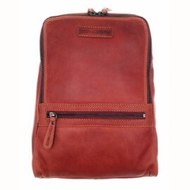 Придбати Рюкзак кожаный красного цвета HILL BURRY HB2399R, image , характеристики, відгуки