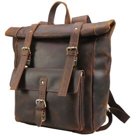 Купити Брутальний рюкзак з кінської шкіри P3171 Tiding, image , характеристики, відгуки