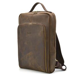 Купить - Кожаный рюкзак для ноутбука 14" RC-1239-4lx TARWA коричневая crazy horse, фото , характеристики, отзывы