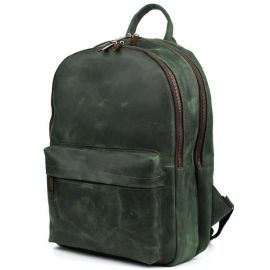 Купить Мужской рюкзак кожаный TARWA RE-7273-3md зеленый крейзи хорс, фото , характеристики, отзывы