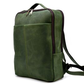 Придбати Зеленый кожаный рюкзак унисекс TARWA RE-7280-3md, image , характеристики, відгуки