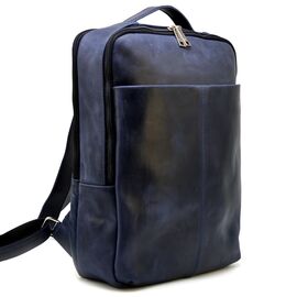 Придбати Кожаный рюкзак синий унисекс TARWA RK-7280-3md, image , характеристики, відгуки