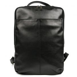 Придбати Кожаный мужской рюкзак черный GA-7281-3md с передним карманом на молнии, image , характеристики, відгуки