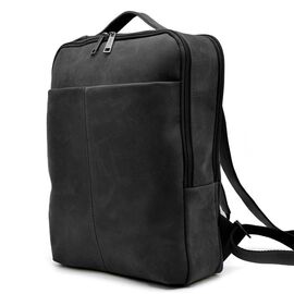 Придбати Кожаный рюкзак для ноутбука черный на два отделения RA-7280-3md, image , характеристики, відгуки