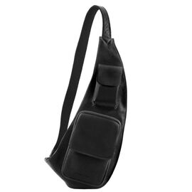 Придбати Кожаный рюкзак для досуга через плече Tuscany Leather TL141352 (Черный), image , характеристики, відгуки
