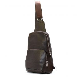 Купить Кожаная нагрудная сумка слинг Grande Pelle 723620, фото , характеристики, отзывы