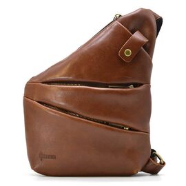 Придбати Мужская сумка-слинг через плечо TARWA GB-6402-3md Наппа коньяк, image , характеристики, відгуки