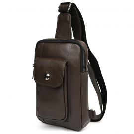 Придбати Мужской коричневый слинг из кожи Наппа GC-0804-3md TARWA, image , характеристики, відгуки