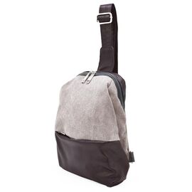 Купить - Рюкзак слинг на одно плечо из кожи и канвас TARWA GCc-1905-3md, фото , характеристики, отзывы