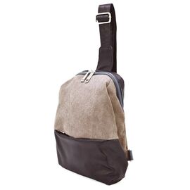 Купить - Рюкзак слинг на одно плечо из кожи и канвас TARWA GCs-1905-3md, фото , характеристики, отзывы