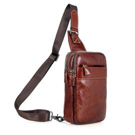 Купить Кожаный мини-рюкзак на одну шлейку John McDee 4002B, фото , характеристики, отзывы