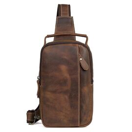 Купить - Модный рюкзак JD4009B на моношлейке из натуральной кожи Crazy Horse, фото , характеристики, отзывы