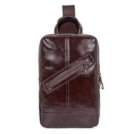 Купить - Мужской кожаный рюкзак на одно плечо John McDee 4010C, фото , характеристики, отзывы