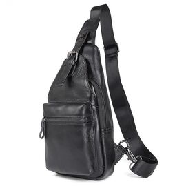 Купить - Мужской кожаный мини-рюкзак на одно плечо JD4012A от John McDee, фото , характеристики, отзывы