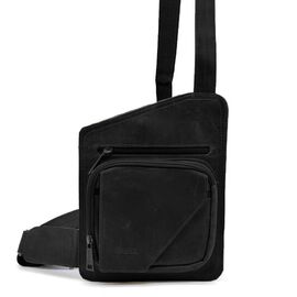 Купить Кожаный слинг рюкзак на одно плечо TARWA RA-232-3md черный, фото , характеристики, отзывы