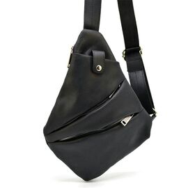 Купить - Рюкзак косуха на одно плечо RA-6402-4lx черная бренд TARWA молния никель, фото , характеристики, отзывы