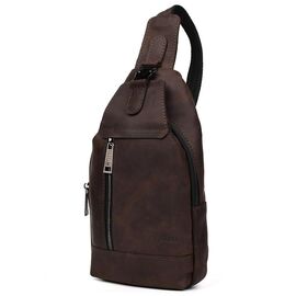 Купить - Мужской рюкзак слинг кожаный коричневый TARWA RC-0116-3md, фото , характеристики, отзывы