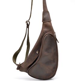Купить Кожаный рюкзак на одно плечо из лошадиной кожи RC-3026-3md бренд Tarwa, фото , характеристики, отзывы