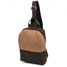 Придбати Слинг через плечо, нагрудная сумка из кожи и канваса TARWA RCc-1905-3md, image , характеристики, відгуки