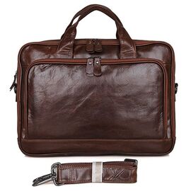 Придбати - Чоловіча функціональна шкіряна сумка 7005Q John McDee, image , характеристики, відгуки