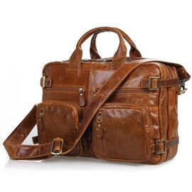 Купить - Сумка рюкзак бриф - мужской кожаный трансформер 7026В, фото , характеристики, отзывы