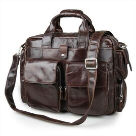 Купить Вместительная кожаная сумка 2 в 1 для мужчин John McDee 7219C, фото , характеристики, отзывы