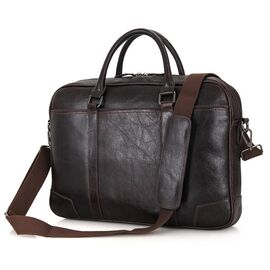 Купить - Вместительная кожаная мужская сумка на каждый день 7349Q, фото , характеристики, отзывы