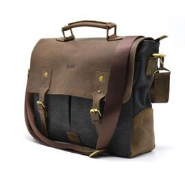 Купить Мужская сумка-портфель кожа+парусина RG-3960-4lx от украинского бренда TARWA, фото , характеристики, отзывы