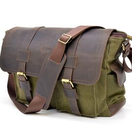 Купить Мужская сумка через плечо парусина и кожа RH-6690-4lx бренда Tarwa, фото , характеристики, отзывы