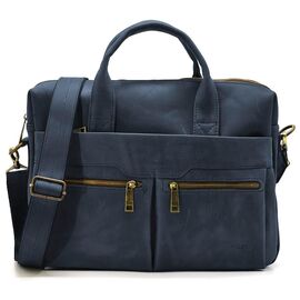 Купить - Мужская синяя кожаная сумка А4 RK-7122-3md TARWA, фото , характеристики, отзывы