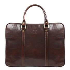 Купить - Кожаный сумка для ноутбука - Hobbit - коричневый Time Resistance 5196101, фото , характеристики, отзывы