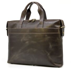 Купить Кожаная тонкая сумка для ноутбука GC-0042-4lx коричневая от TARWA, фото , характеристики, отзывы