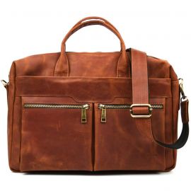 Придбати Увеличенная сумка для ноутбука 15-17 дюймов коньячная TARWA RB-7122-3mdL, image , характеристики, відгуки