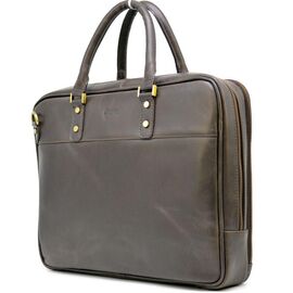Купить - Мужская кожаная сумка-портфель тонкая, коричневая TARWA TC-4766-4lx, фото , характеристики, отзывы