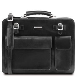 Придбати - Мужской кожаный портфель 2 отделения Tuscany Leather Venezia TL141268 (Черный), image , характеристики, відгуки