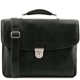Придбати Кожаный мужской портфель мультифункциональный Alessandria Tuscany TL142067 (Черный), image , характеристики, відгуки
