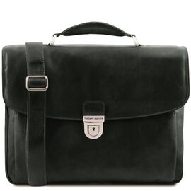 Купить - Кожаный мужской портфель мультифункциональный Alessandria Tuscany TL142067 (Черный), фото , характеристики, отзывы