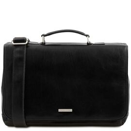 Придбати - Кожаная сумка портфель Mantova TL SMART TL142068 от Tuscany (Черный), image , характеристики, відгуки