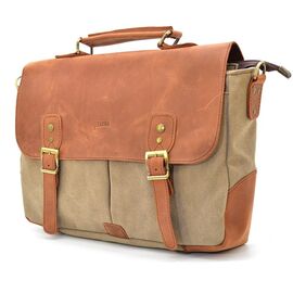 Придбати Мужская сумка-портфель из канваса и кожи RBcs-3960-3md TARWA, image , характеристики, відгуки