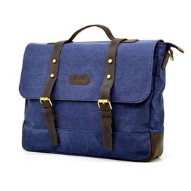 Купить - Мужская сумка-портфель из парусины и кожи RKc-0001-4lx TARWA, фото , характеристики, отзывы