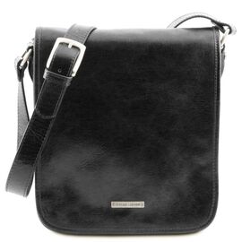 Придбати Мужской большой кожаный мессенджер Tuscany Leather Messenger TL141255 (Черный), image , характеристики, відгуки