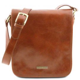 Купить Мужской большой кожаный мессенджер Tuscany Leather Messenger TL141255 (Мед), фото , характеристики, отзывы