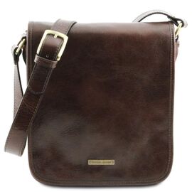 Купить - Мужской большой кожаный мессенджер Tuscany Leather Messenger TL141255 (Темно-коричневый), фото , характеристики, отзывы