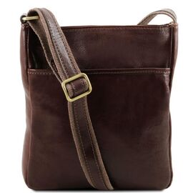 Придбати JASON - Мужская кожаная сумка через плечо Tuscany Leather TL141300 (Темно-коричневый), image , характеристики, відгуки