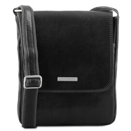 Придбати Мужская кожаная сумка через плечо JOHN, Tuscany TL141408 (Черный), image , характеристики, відгуки